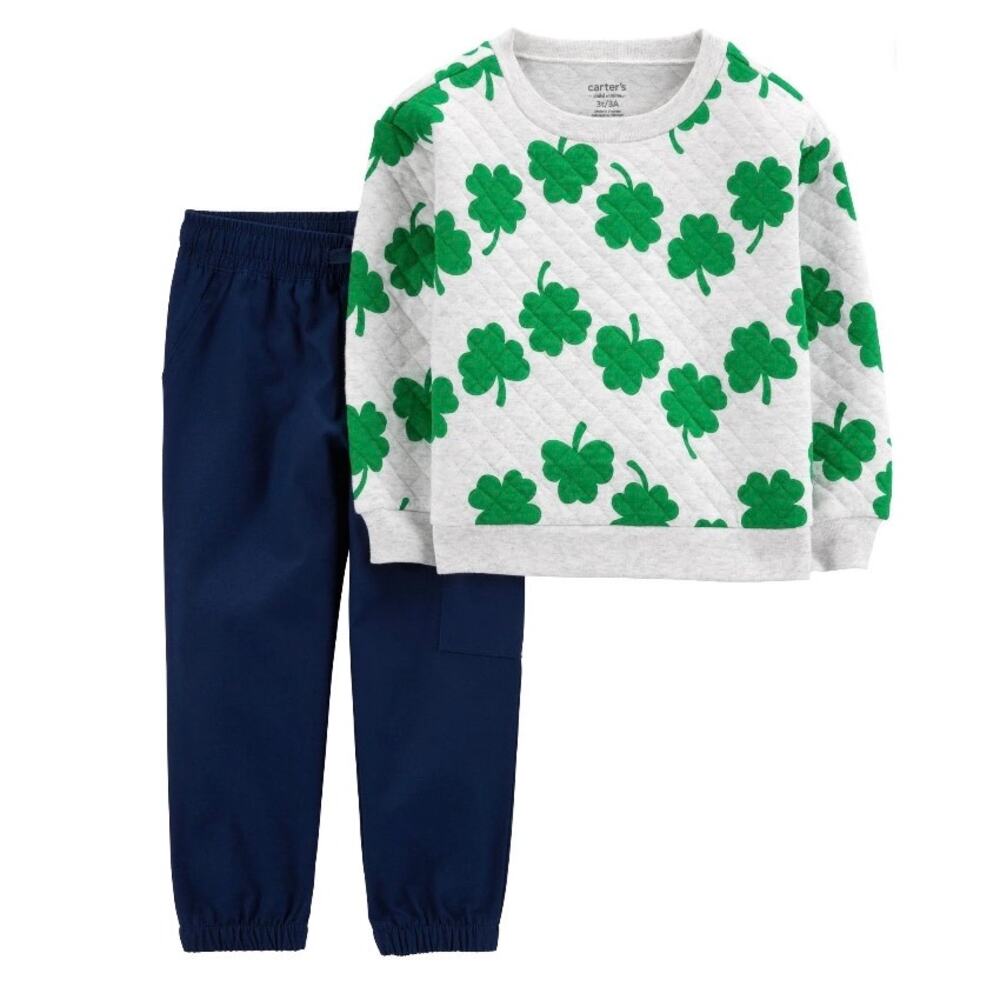 Carters Child of Mine Toddler boy St. patricks Day 2-Piece Set NWT